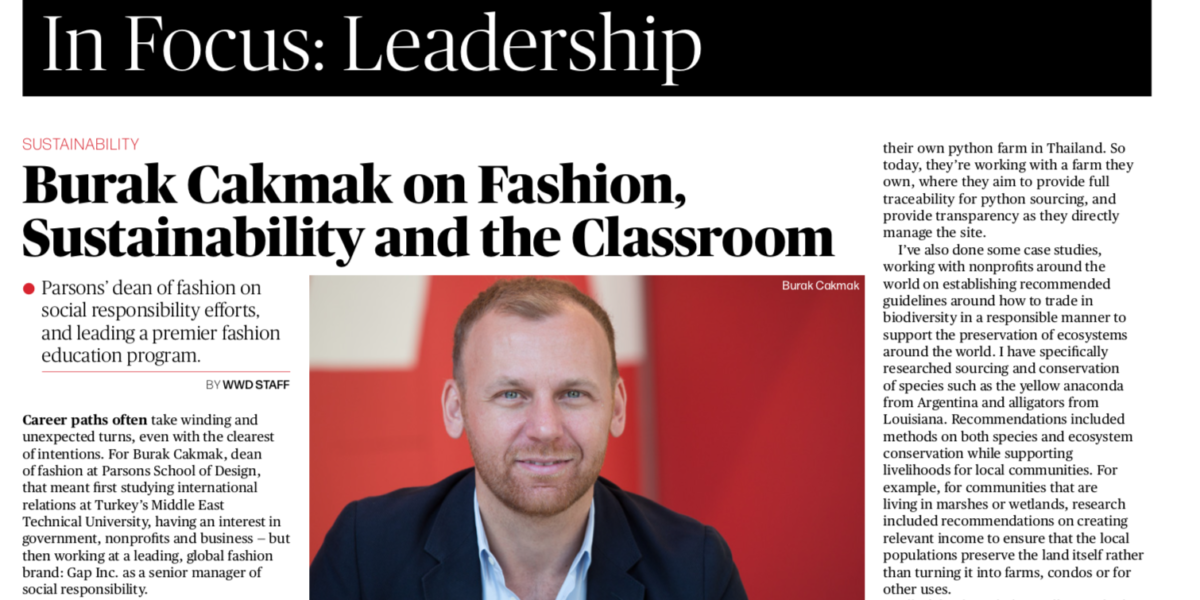 WWD | Sustainability in Fashion and the Classroom